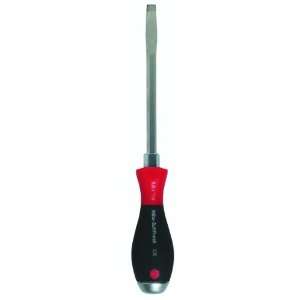 Wiha 53027 Slotted Screwdriver with SoftFinish Handle and Solid Metal 