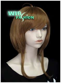 New Fashion Short Wavy Medium Brown Irregular Hair Wig  