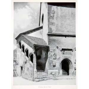 1956 Print Schwaz Mortuary Chapel Gothic Christof Reichartinger 