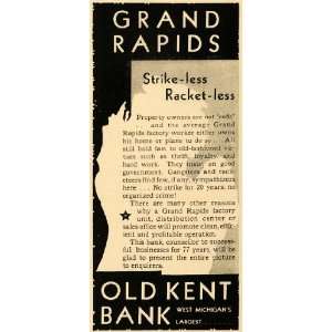   Bank Grand Rapids Industry Profits   Original Print Ad