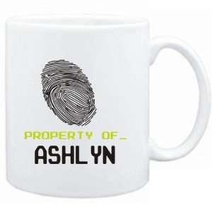  Mug White  Property of _ Ashlyn   Fingerprint  Female 