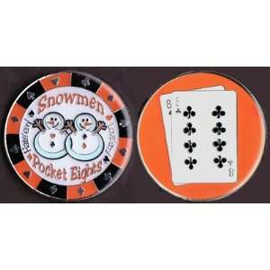  Snowmen (Pocket Eights) Poker Card Cover Protector: Sports 
