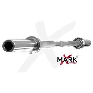 XMark 7 Chrome Olympic Bar (32mm) with Oversize Collars and Ball 