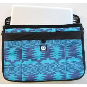  Kente Laptop Eco Messenger Bag   Hemp (Blue) Electronics