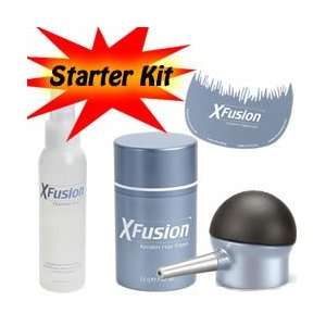XFusion Keratin Hair Fibers Starter Kit Thickens Balding or Thin Hair 