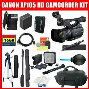  Canon XF105 HD Professional Camcorder + 16GB Professional 