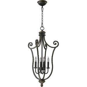  Quorum International 6878 4 95 Tribeca Black Pendant