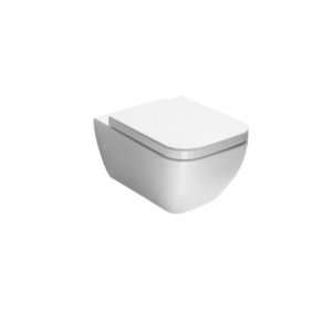   691011 Round White Ceramic Wall Hung Toilet With Seat And Cover 691011