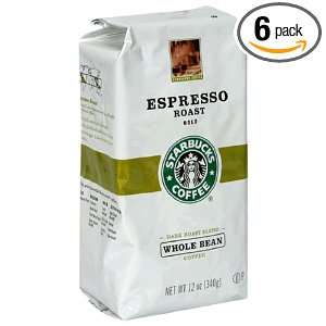 Starbucks Espresso Whole Bean, 12 Ounce Grocery & Gourmet Food