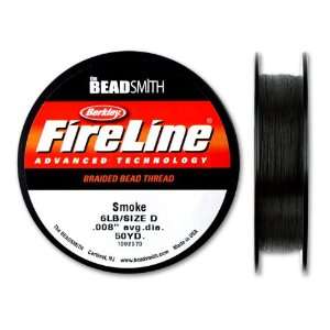  Smoke Gray Fireline   50 Yards (6LB Test): Arts, Crafts 