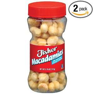Fisher Macadamia Nuts Halves & Pieces, Roasted & Salted, 6.75 Ounce 