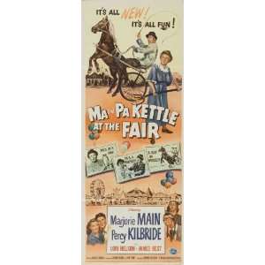  Ma and Pa Kettle at the Fair Poster Movie Insert B 14 x 36 
