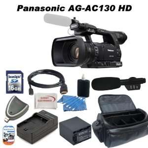  Panasonic AG AC130 AVCCAM HD Handheld Camcorder With SSE 