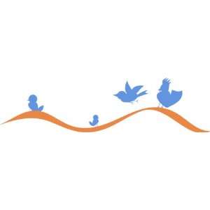    Removable Wall Decals  Birds on Curved Branch: Home Improvement