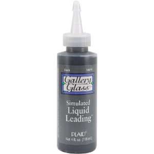   Black Liquid Leading for Lines, 4 Ounce Bottle Arts, Crafts & Sewing