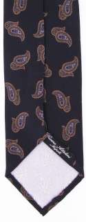 New $180 Cesare Attolini Navy Blue Tie  