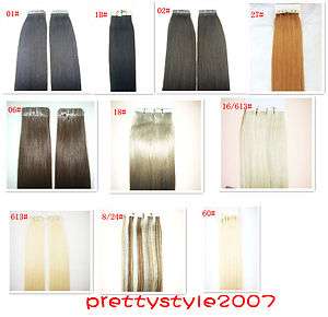 More Color Remy Tape Hair Extension 18=45cm,100g&40pcs  