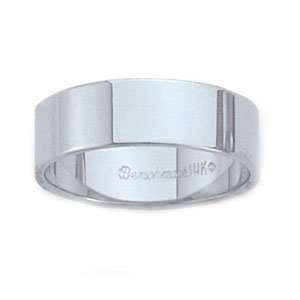  Platinum 6mm Flat Comfort Fit Wedding Band Ring (Sizes 8 1 