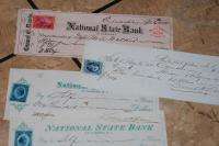 National State Bank Philadelphia PA Check Lot 1870 90s  
