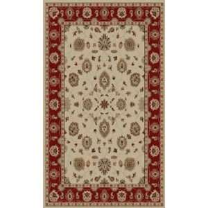  828 Rhine RH03IvoryRed Traditional 33 53 Area Rug 