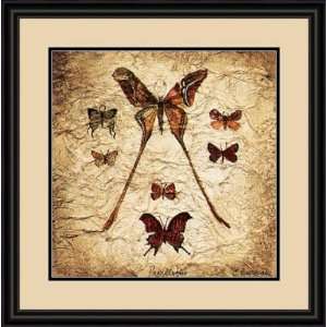   Papillons IV by Claudette Beauvais   Framed Artwork: Home & Kitchen