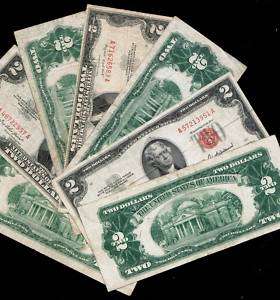 Series 1953 Red seal ($2) Two Dollar U.S. Note  