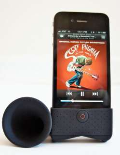 Silicone Stand Horn Amplifier Speaker iPhone 3 3G 4 4G  