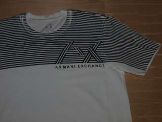 Armani Exchange Raised Logo T Shirt White NWT  