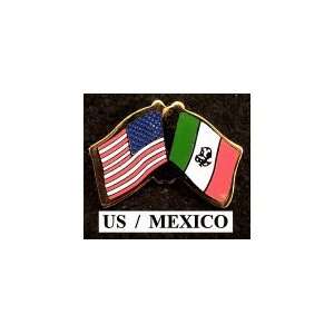  United States Mexico Friendship Flag Lapel Pin: Everything 