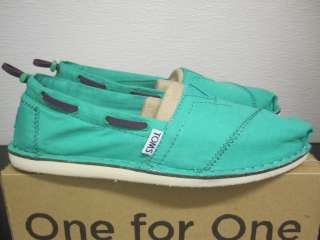 Toms Bimini Green Stichouts BNIB sz 5 10 $65  