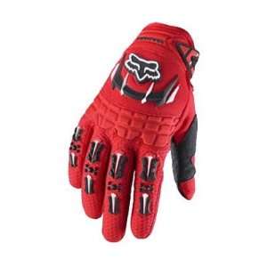   Racing Pee Wee Dirtpaw Full Finger MTB & BMX Gloves   Red   03176 003
