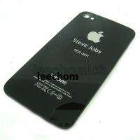 STEVE JOBS Memorial Glass Back Rear Cover Case Replace For Iphone 4 4G 