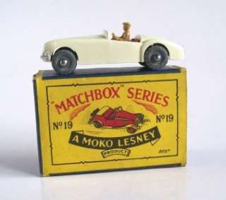 MATCHBOX MOKO LESNEY 19b MG MGA SPORTS CAR, 1958, RARE  