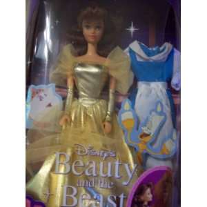  Disney Beauty and the Beast Gold Belle doll: Toys & Games