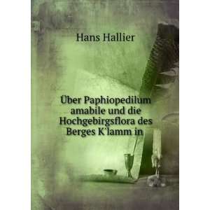   und die Hochgebirgsflora des Berges Klamm in . Hans Hallier Books