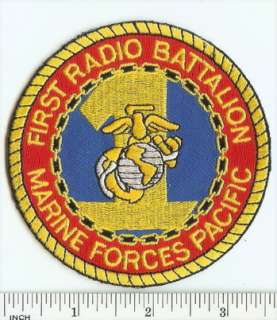 USMC Marines PATCH 1st Radio Bn MarForPac RARE ! Comm  