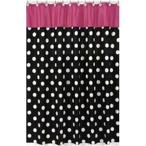  Hot Dot Shower Curtain by JoJo Designs Black