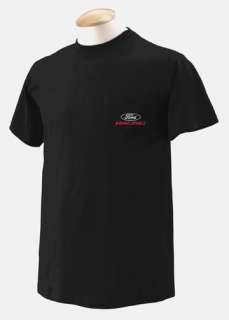 Pocket T shirt * Ford Racing Logo Small Front Print Tee  