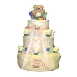  Personalized 3 Tier Diaper Cake Baby