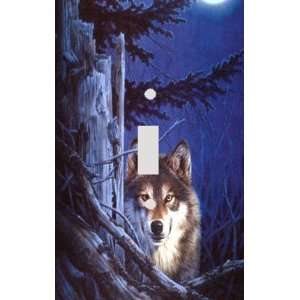  Lone Wolf Decorative Switchplate Cover
