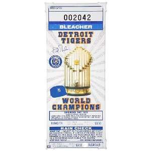 : Detroit Tigers Kirk Gibson Autographed 1985 Opening Day Mega Ticket 
