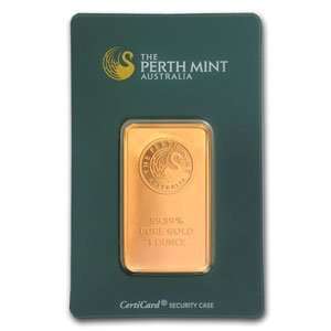  1 oz Perth Mint Gold Bar .9999 Fine (In Assay) Beauty