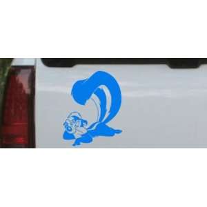 Pepe Le Pew Cartoons Car Window Wall Laptop Decal Sticker    Blue 14in 