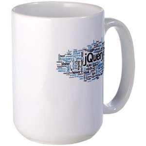  jQuery Word Cloud Internet Large Mug by  