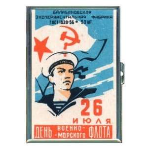  Russia Sailor 1960s Communist ID Holder, Cigarette Case or 