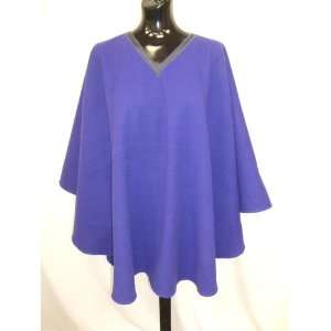  WOMENS WOOL&CASHMERE FABRIC PONCHO, MADE IN USA 