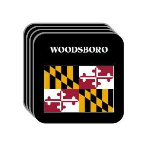  US State Flag   WOODSBORO, Maryland (MD) Set of 4 Mini 