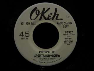 Azie Mortimer I Dont Care 45 SOUL PROMO OKEH  