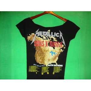 Guns and Roses and Metallica 1992 World Tour Vintage Original tshirt 