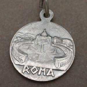 Pope John XXIII Vatican Charm Religious Medal Vintage  